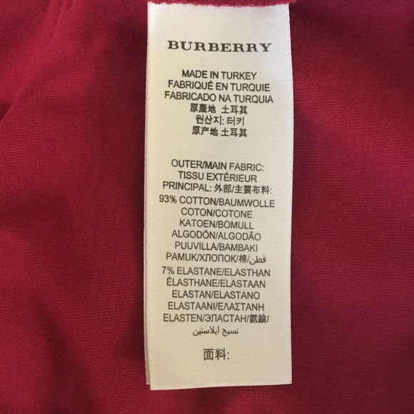 Burberry Brit Scoop Neck Tee With Check Cuffs - Picture 11 of 16